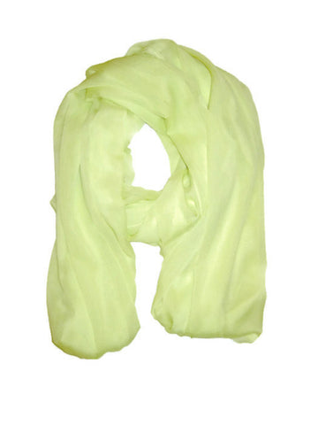 Beautiful light green chiffon scarf